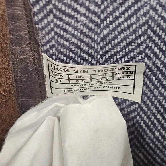 UGG IRMAH WEDGE LEATHER TALL BOOTS SIZE 11 - Picture 8 of 8